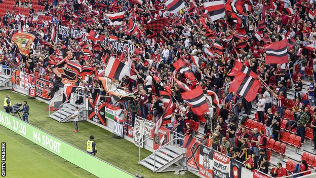 Tribina na stadionu u Budimpešti