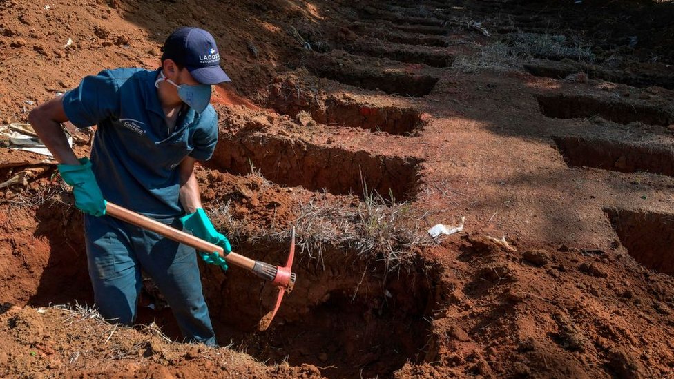 Gravedigger in Brazil