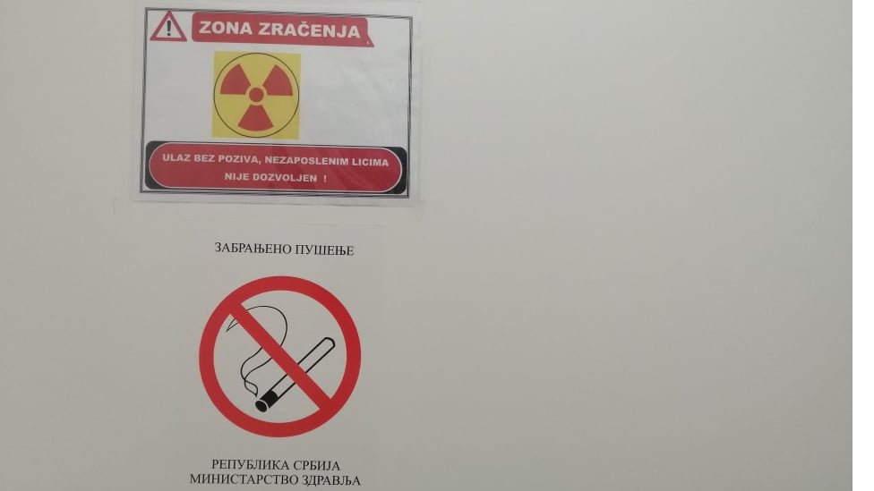 zona zračenja na institutu za onkologiju