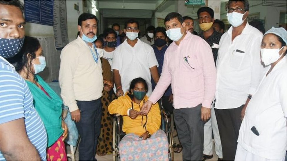 A patient at hospital